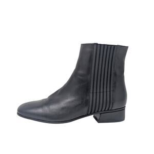 Aquatalia Black Waterproof Leather Ankle Boots‎ Made Italy Sz 9